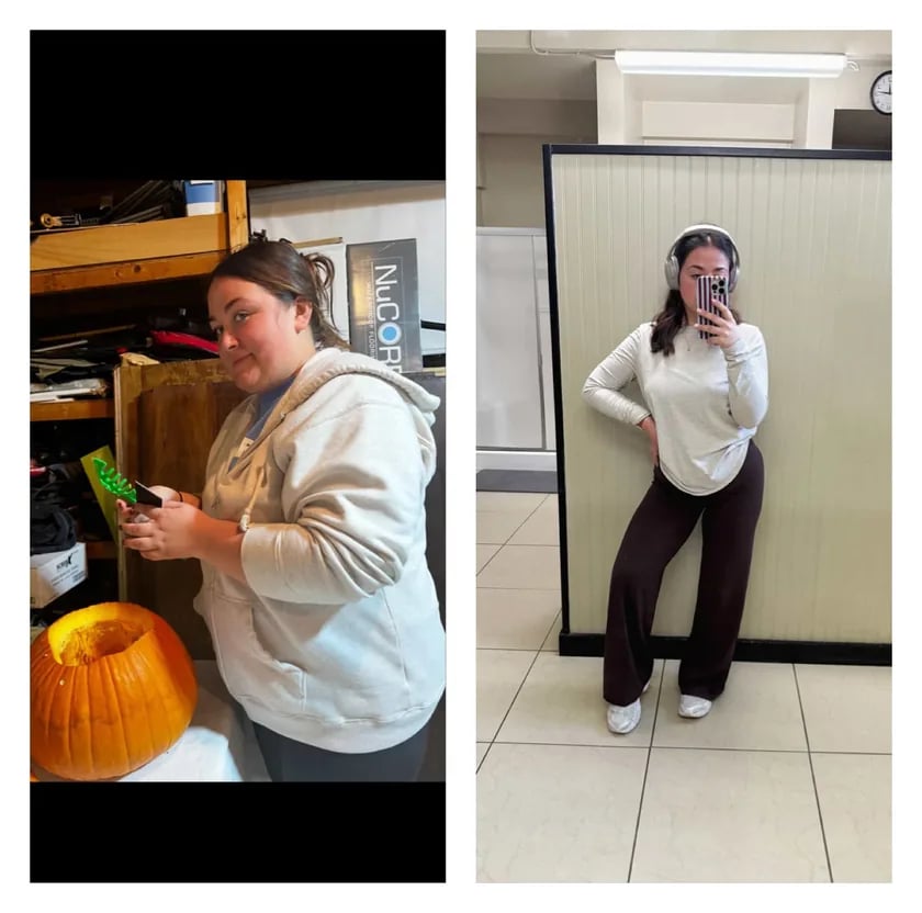 Karen H. before and after - full transformation